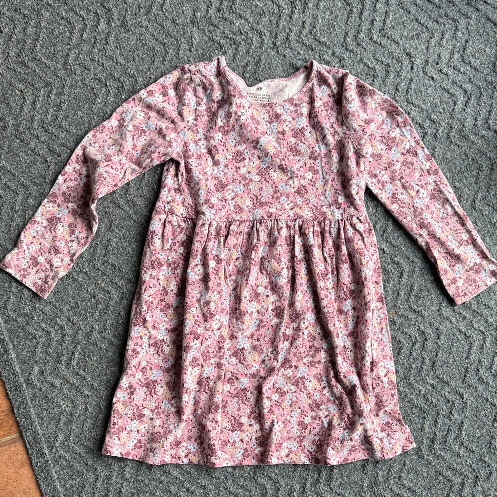 H&M Pink Floral Kids Dress